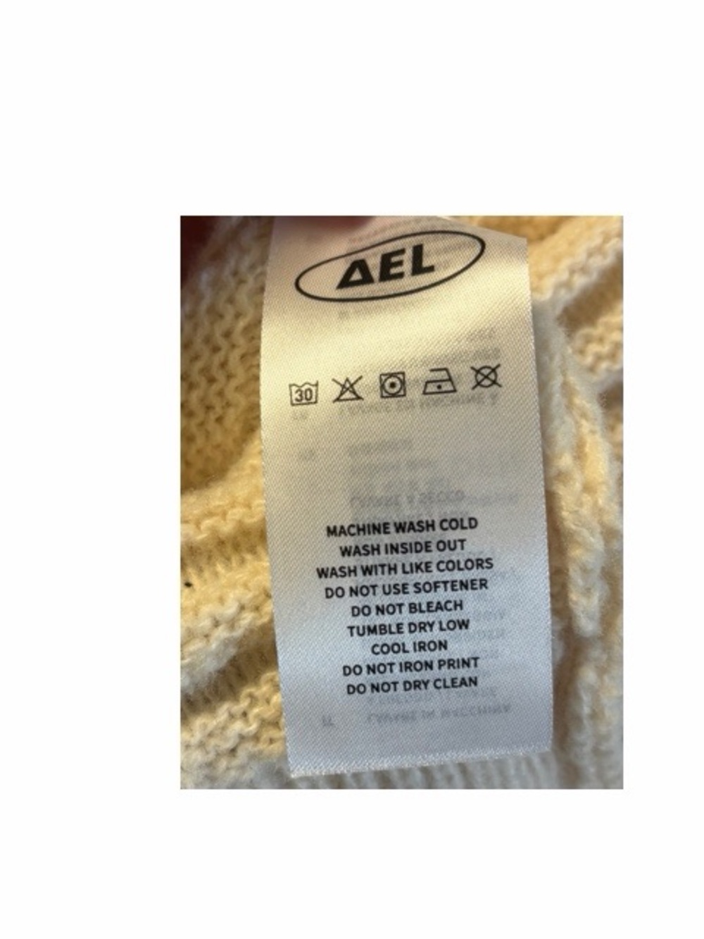 Aelfric Eden Ivory Cable Knit Sweater - Picture 4 of 5
